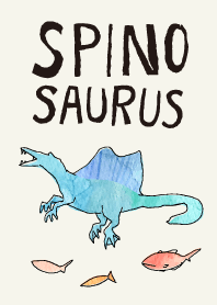 Spinosaurus theme. watercolor