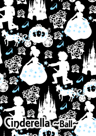 Cinderella Pattern[Ball]Black & White -