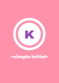 simple initial-K- THEME 58