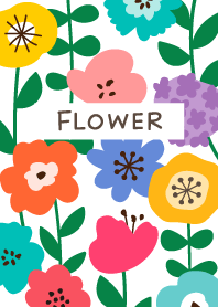 北欧カラフルフラワー