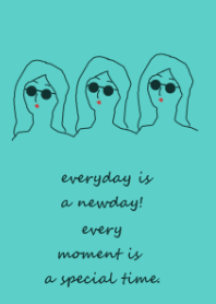everyday is a newday(turquoise)