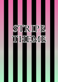 GRADATION STRIPE-RED GREEN-BLACKj