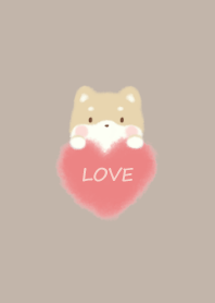 mokomoko heart -Shibainu- mocha