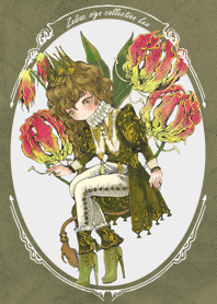 獅子座 -お花と12星座-