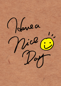 HAVE A NICE DAY! -Kraft paper-joc