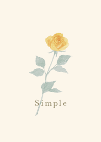 simple 黄バラ
