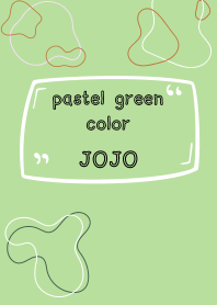 pastel green color - JOJO