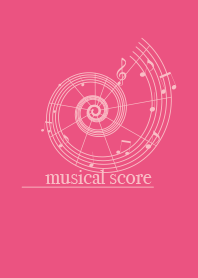 musicalscore Carnation pink