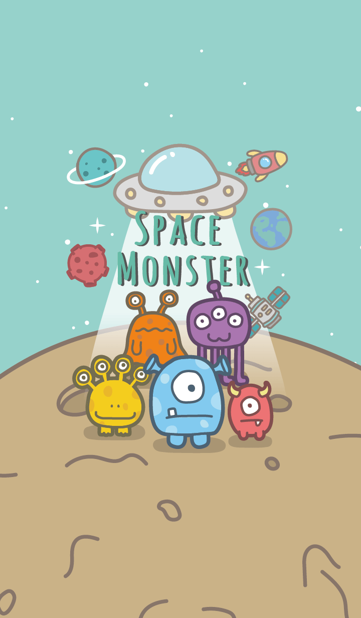 Space Monster #green