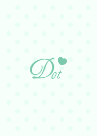 Heart dot -Lime Green-