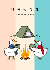 Duck Couple Camping(Three Colors)