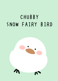 CHUBBY SNOW FAIRY BIRD-LIGHT MINT GREENj