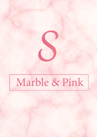 S-Marble&Pink-Initial