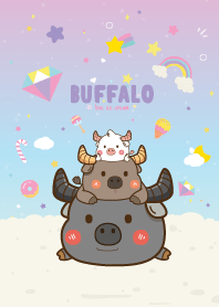 Buffalo Cute Unicorn Pretty