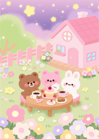Little Friends : Flower Meadow (Pink)