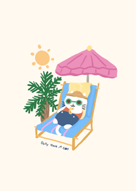 Cat's summer chill life
