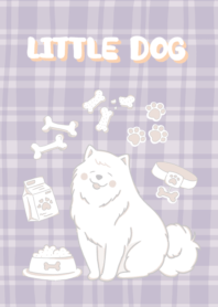 little dog : purple