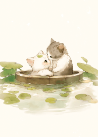 貓咪泡溫泉 7