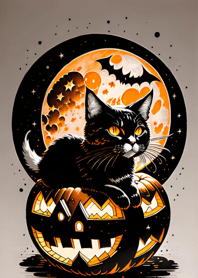 halloween cat 789C7F