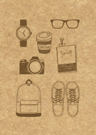 Simple kraft paper Brown 2