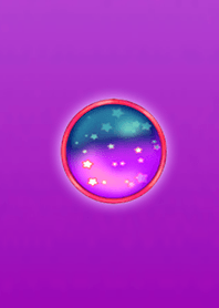 Lucky purple pink button