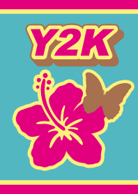 Y2K ハイビスカス 蝶 ギャル ハート 平成