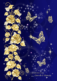 Wish come true,Goldrose & Butterfly V10