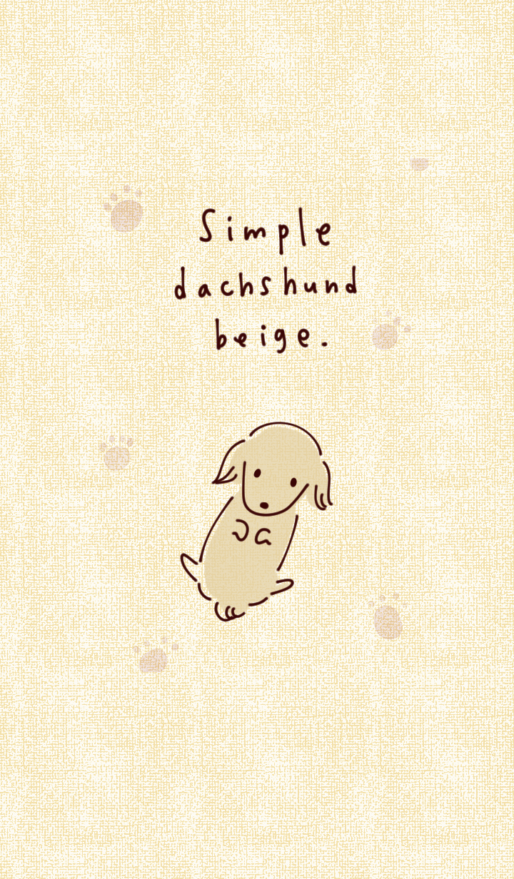 Simple dachshund beige