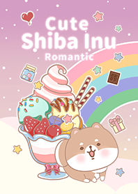 ไอศกรีมคอสมิก/ชิบะอินุ/สีขาว/สีม่วง2