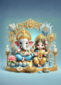 Lakshmi and Ganesha for Good Life V.7
