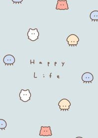 海洋生物 |light blue beige