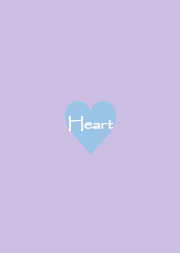 Gingham check and heart(Wisteria)