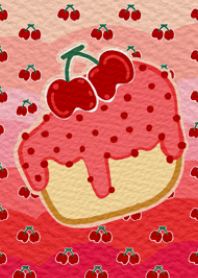 In love Cherry cake Red