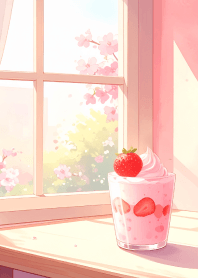 Strawberry parfait by the window! Vol.1