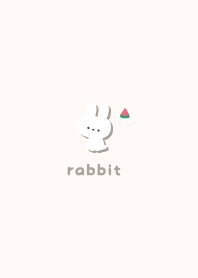 Rabbits5 Watermelon - Beige