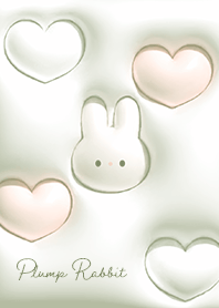 green Fluffy rabbit and heart 07_1