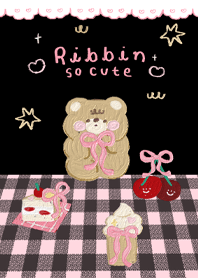 Ribbon so cute ( ver.black)