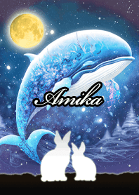 Amika Beautiful rabbit & whale