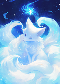 Starry Night White Nine_Tailed Fox_7-5JP