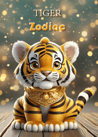 Tiger golden Zodiac 12 sign