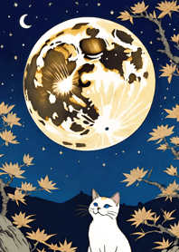 Cat under the Moon 64E872