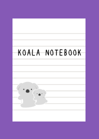 KOALA NOTEBOOK-PURPLE-YELLOW