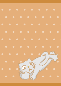 Thinking Cat2 on brown