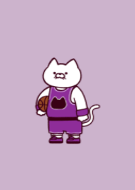 Basketball cat.(dusty colors08)
