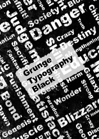 Grunge Typography Black