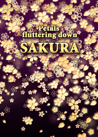 Petals fluttering down SAKURA