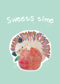 Sweets time of hedgehogs