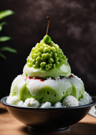 ICE CREAM-MATCHA SHAVED ICE