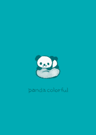 Panda colorful --- turquoise 04