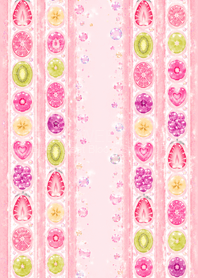 Pink Candy Fruit Pattern | Bitasui